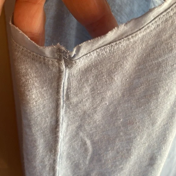 Free People NWT Love Language Oversized Sleeveless Linen & Cotton Tank small - Picture 9 of 13
